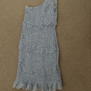 Princess Polly Light Blue One-Shoulder Dress